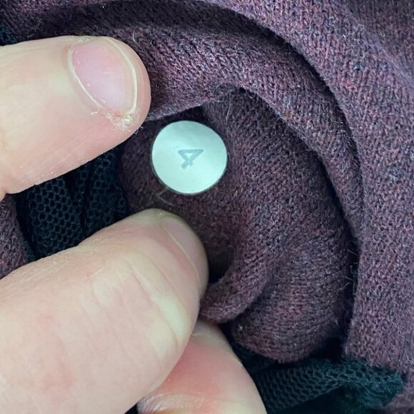 Lululemon Purple Bomber‎ Jacket Size 4 French Terry Fleece Warm Pleat To Street - Picture 5 of 13